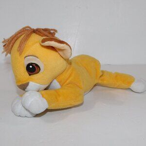 VTG 1995 Disney Mattel The Lion King Simba Newborn Baby Cub Yarn Hair Plush 12"